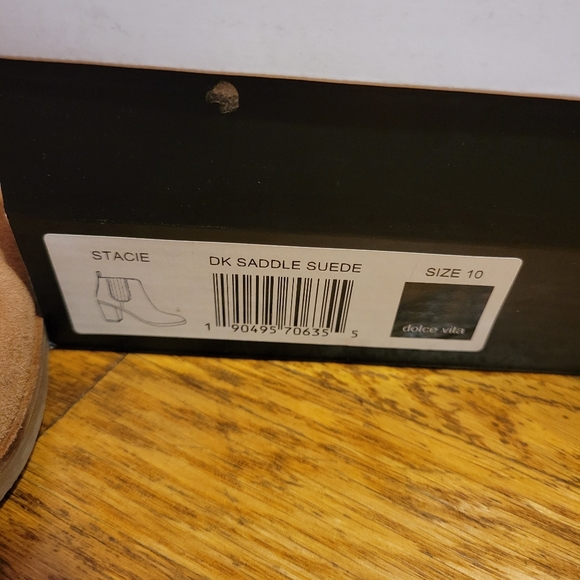 Dolce Vita Stacie Saddle Suede Booties - Picture 2 of 6